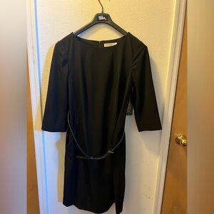 MM Lafleur Classic Black Long Sleeve Dress